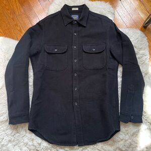 J.Crew 100% cotton fleece button up flannel jacket size S